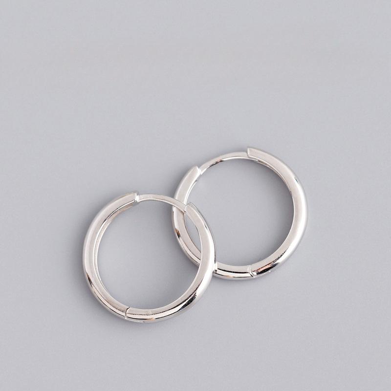 925 Silber Geometrische Creolen für Damen Modeschmuck Silber Schmuck Geschenke Trendig