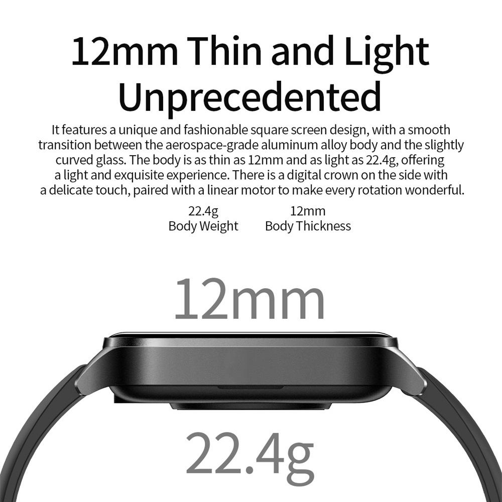 696 New Ultra-Thin Body Blue Tooth Call Smart Watch Heart Rate Health Sports Fitness Voice Assistant Men Women Smartwatch Music