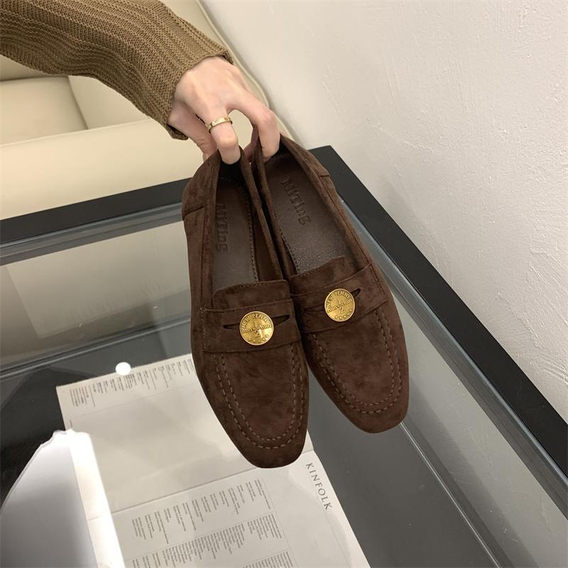 Fashion Flats Classic Ladies Slip-on Handmade Penny Loafers Autumn 2024 New Designer Mules Shoes Female Retro Moccasins Zapatos De Mujer