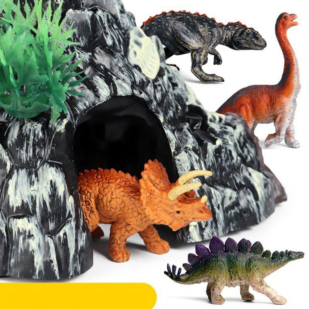 PVC Dinosaur Simulation Volcano Safety Material Volcano Simulation Scene Figure  Experiment Action