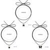 Fashionable Alloy Necklace Pentastar Shape Clavicle Chain Versatile Love Lock/Butterfly Pendant Choker Jewelry for Women
