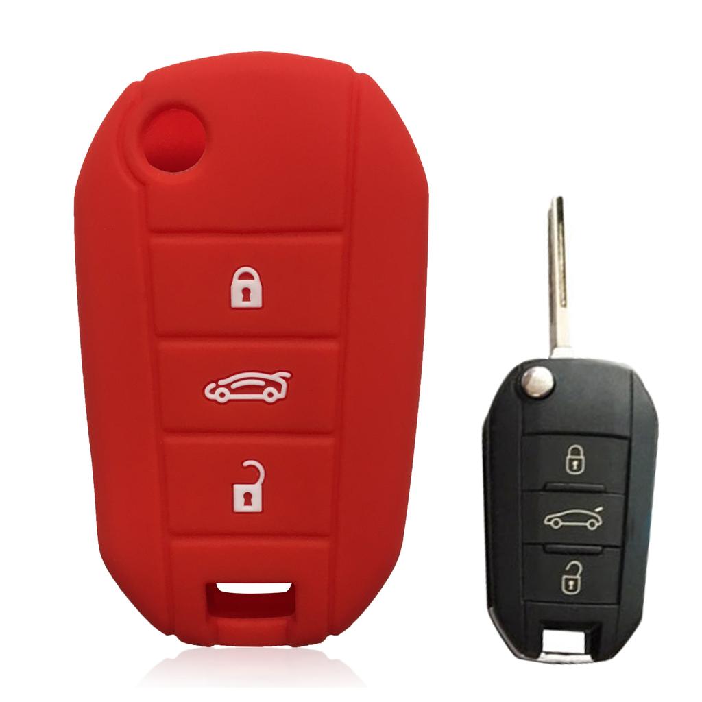 Silicone Car Key Case Fob For Opel Corsa D F A E Grandland X Crossland Combo Cap For Citroen C4 Cactus C5 Aircross Berlingo fob