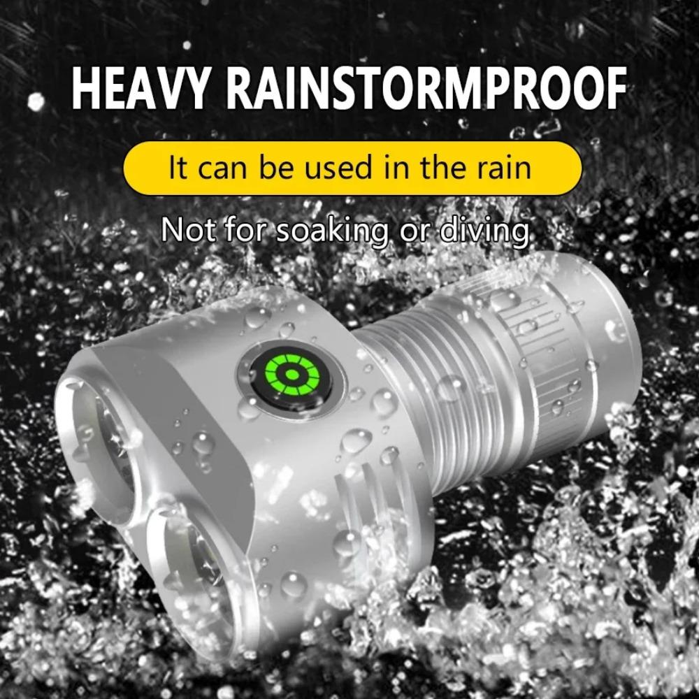 3000LM 6 LED Flashlight 4 Modes USB Rechargeable Torch Super Bright Outdoor Camping Light with Magnetic Emergency Work Lamp