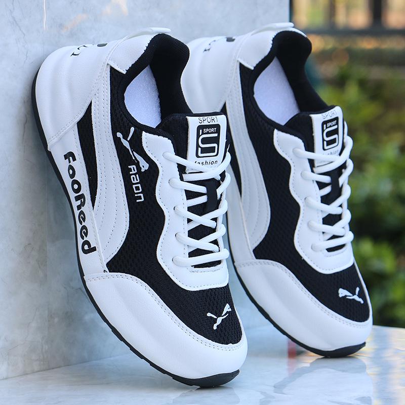 Men's Breathable Mesh Casual Shoes - Lightweight, Soft Sole, Trendy Running Sneakers for Autumn