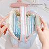 Large Capacity Pencil Bag Japanese Styles Pencil Case Pen Pouch Clear Pencil Pouch Pen Case School Office Supplies