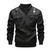 Men's Solid Color Camouflage Outdoor Sports Jacket Men's Pocket Button Casual Jacket