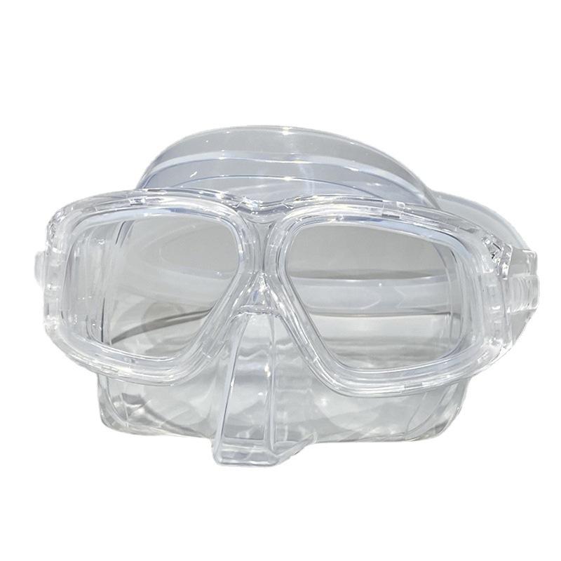 Free Anti-fog Diving Goggles Transparent Silicone Snorkeling Mask