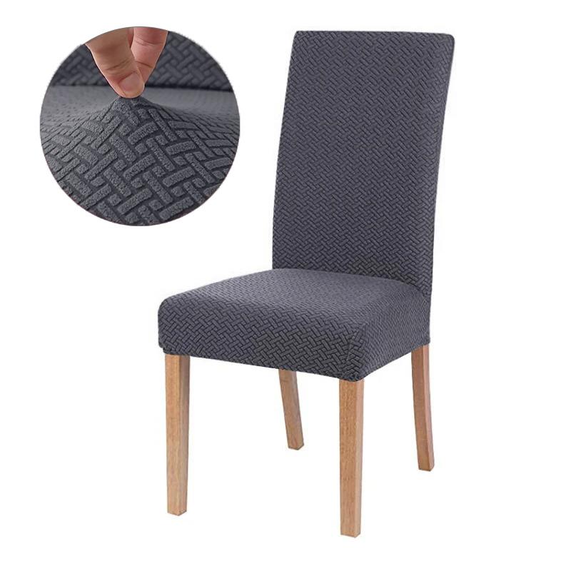 Jacquard Chair Cover, Durable Elastic Fabric Cover For Dining Chairs, Chairs Covers Stretch For Kitchens Home Living Room Decor
