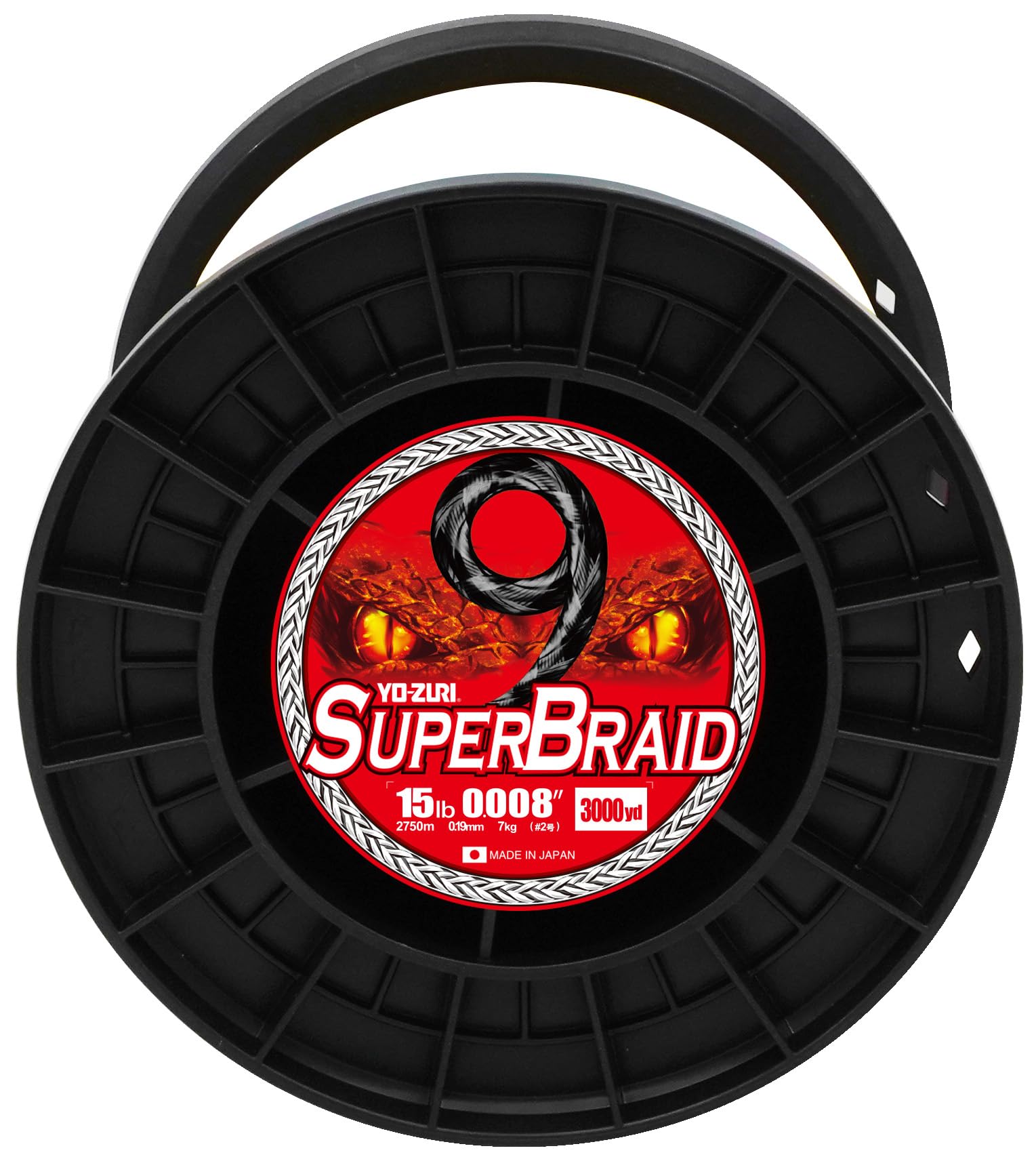 

Плетеный шнур PE Super Braid 9 3000 ярдов 15 фунтов Белый цвет YO-ZURI белый