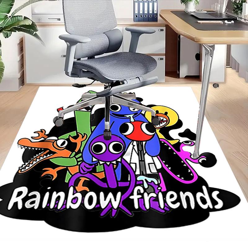 1pc Cartoon Characters Group Carpet for Playroom Bedroom Living Room Sofa Home Decor,kids Game Area Rug Non-slip Floor Mat Y72943