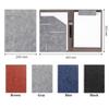 PU Leather Contract Document Clip With Card Holder Writing Pad A4 File Folder Clipboard  Business