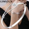 925 Sterling Silver Bracelets For Women Fine Elegant Flower Bangle Adjustable Jewelry