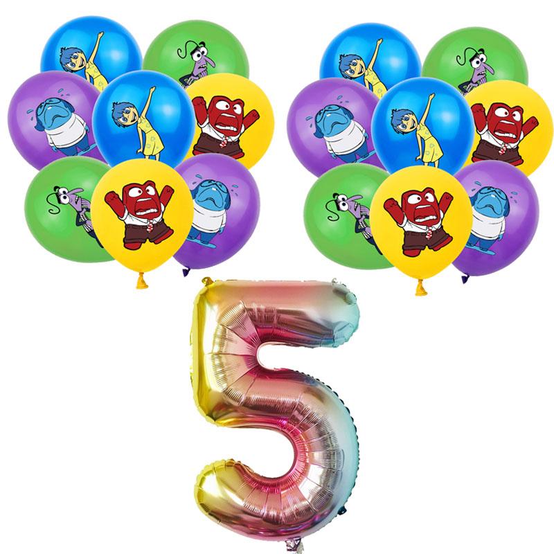 Inside Out 2 Decorațiuni Petrecere de Ziua de Naștere Temă Desen Animat Kit Veselă Baloane Bucurie Tristețe Accesorii Copii Băiat Fată Cadou Jucării