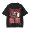 Camiseta Lavada de la Banda de Rock Pierce The Veil Streetwear Camiseta Novedosa Camisetas para Hombres Mujeres Manga Corta High Street