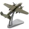 1/144 Scale Alloy Army Green B-25 Bomber Mitchell  Aircraft Model Fighter Airplane Souvenir Collection Toys For Child Adult Gift
