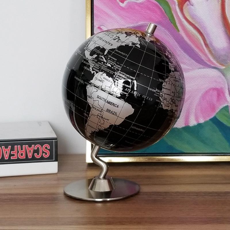 14cm Weltkugel Dekoration Karte Erde Kugel Vintage Ornamente Metall Weltkugel Sternbildkarte Haus Wohnzimmer Schreibtisch Dekor