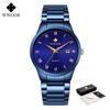WWOOR Top Luxury Watch For Men 3ATM Waterproof Stainless Steel Date Clock Sport Men's Watch Quartz Wristwatch Relogio Masculino