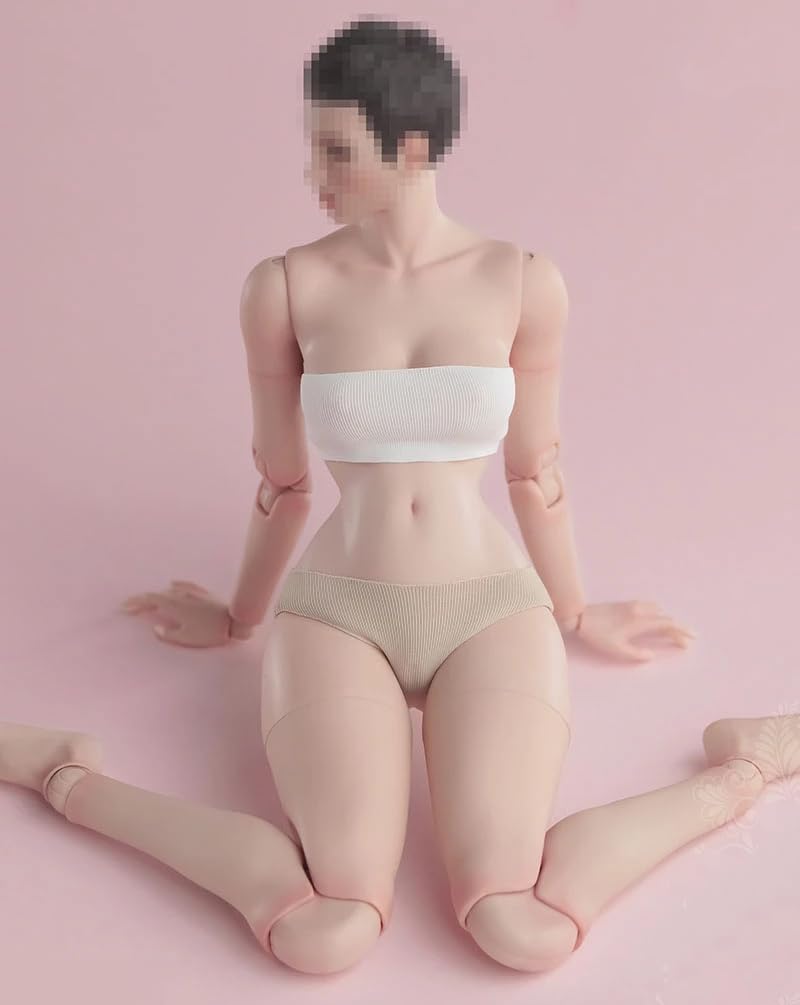 Scale Female Action Figure Flexible Joint Action Figure Body Model with Various Detachable Leg and Hand Accessories Slim 1/6 Body, 12-Inch (White