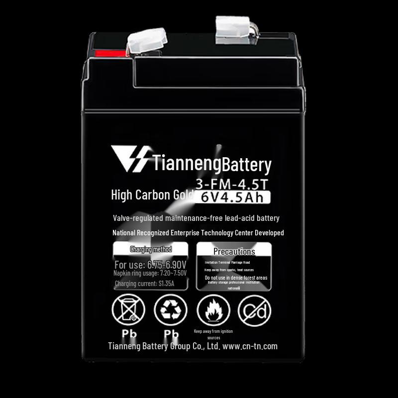 Tianneng 6V 4.5Ah Rechargeable Battery