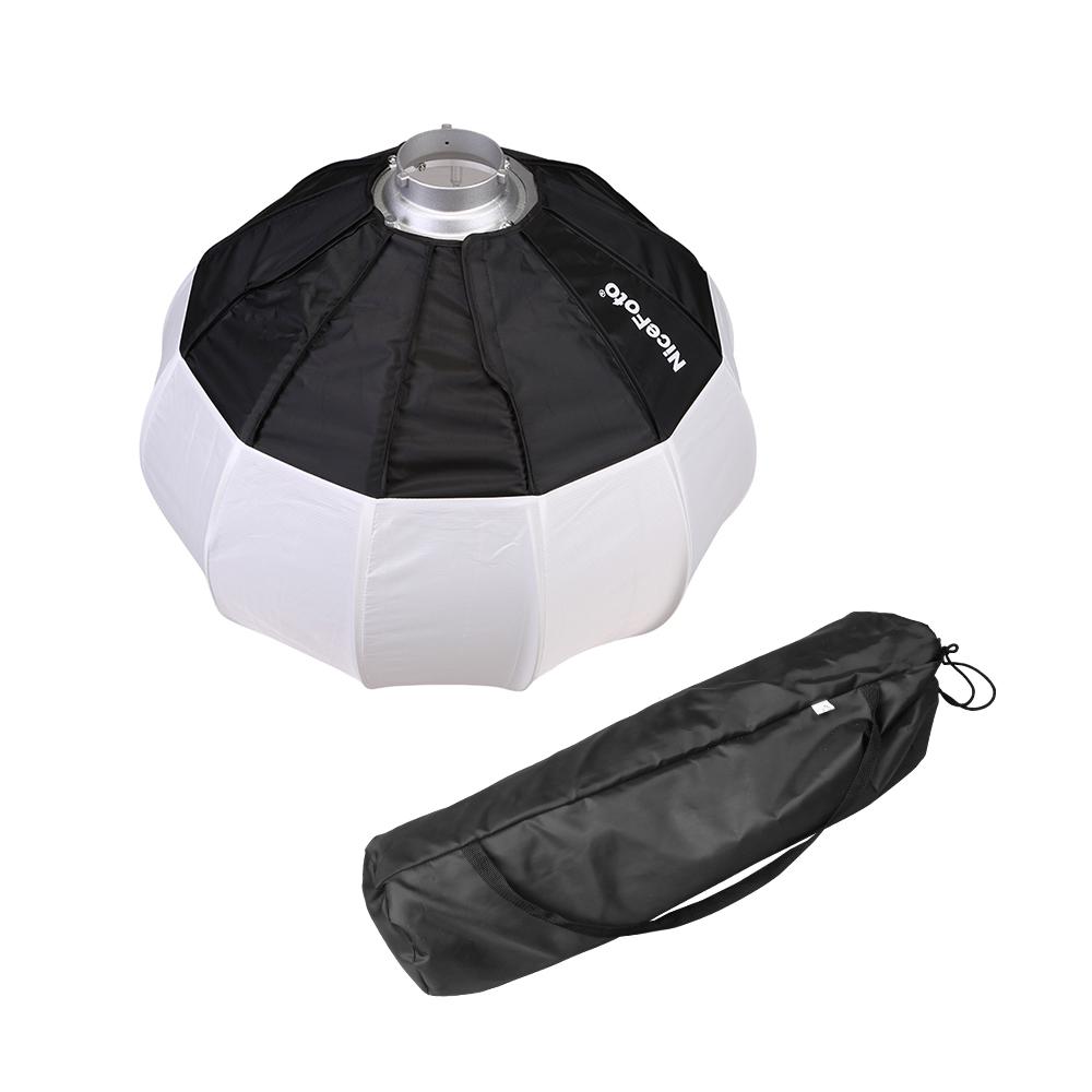NiceFoto 50cm/20inch Foldable Lantern Style Softbox Ball Shape Soft Box with Bowens Mount