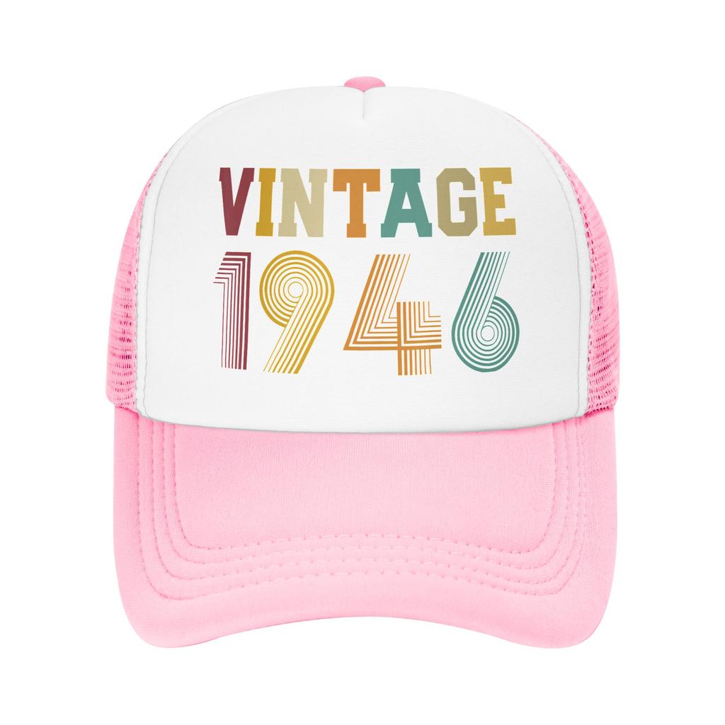 Th Birthday Born Year Old Mesh Baseball Caps Unisex Women Casual Sun Hat Hats Adjustable Summer Trucker Hats