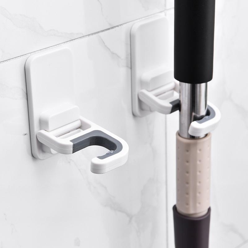 Self-adhesive Broom Mop Clip Holder,Wall Mount,Brush, Mop Hanger,Organizer Rack,Kitchen, Bathroom Storage,Multi-Purpose Hook