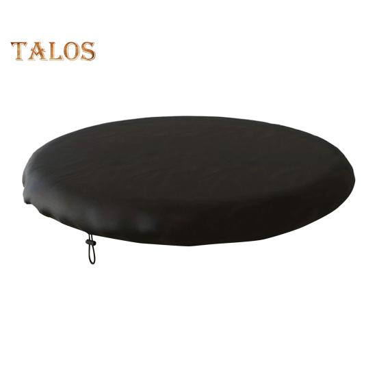 

Чехол для костра на открытом воздухе, водонепроницаемый чехол из ткани Оксфорд, устойчивый к ультрафиолетовому излучению, со шнурком для круглых встроенных каменных кострищ чёрный