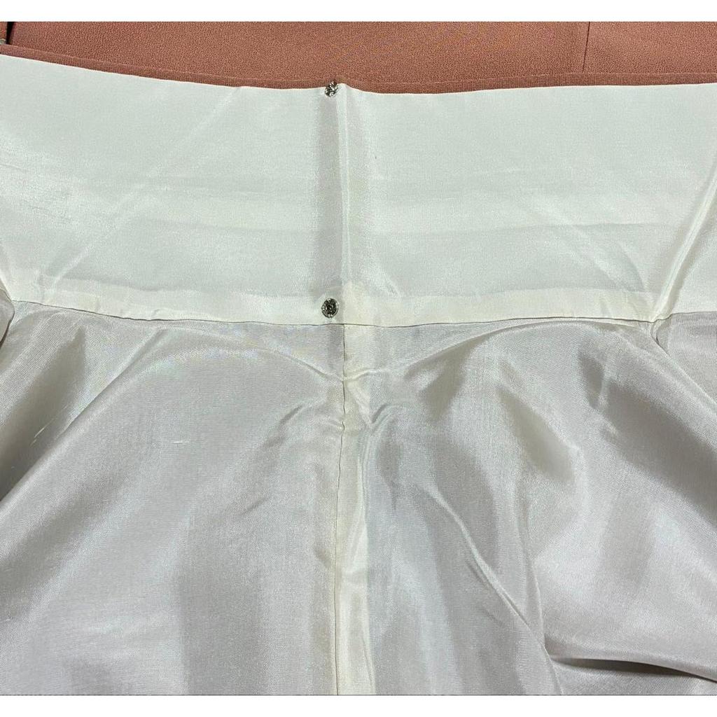 Used Tsukesage Yuzen Silk Flower pattern Signature with matching lining I7166