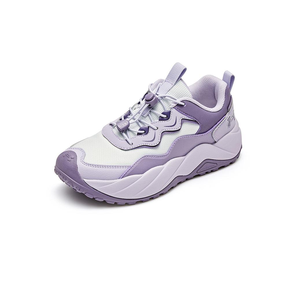 Under Armour Classic Versatile Fashion Retro Design Breathable Lightweight Shock Absorption Low Top Outdoor Shoes Kids Sneaker Purple 2541801ZS