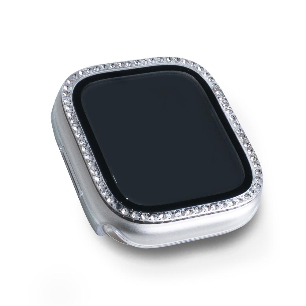 Bentosa Apple Watch Full Cover Cubic Crystal Clear Screen Protector Case