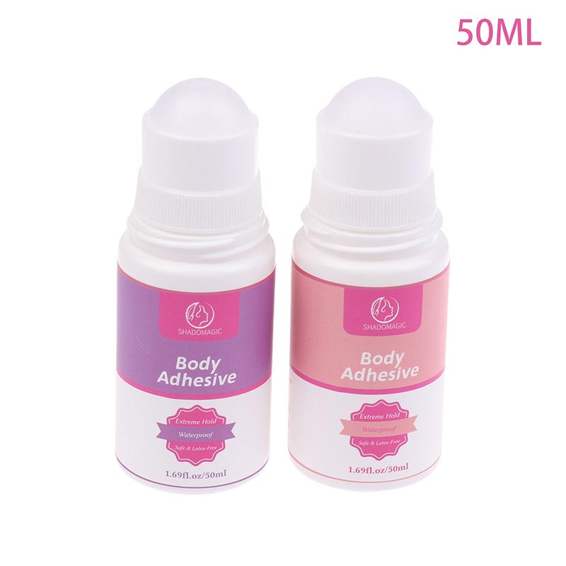 50Ml Anti-Slip Glue Roll On Skin Adhesive For Clothing Dress Body Skin Anti-Exposure Bra Non-Slip Fixed