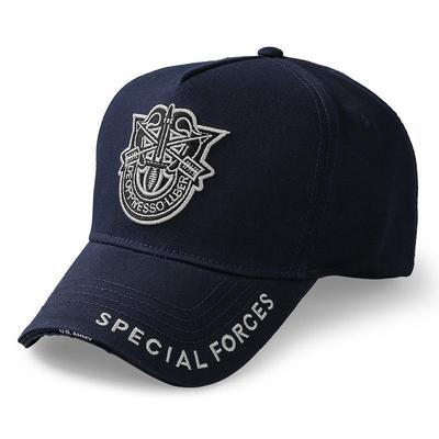Embroidered Five-Panel Flat Brim Sun Visor Baseball Cap