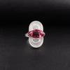 Pink Tourmaline Gemstone 925 Sterling Silver Jewelry Handcrafted Ring For Women RR-34-11