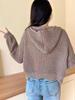 Korean Style Women's High Collar Thick Knit Zipper Sweater Jacket