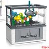 DIY Fish Tank Aquarium Turtle Lizard Lobster Clownfish Desktop Decoration Decorate Building Blocks Model Bricks Sets Kits Toys