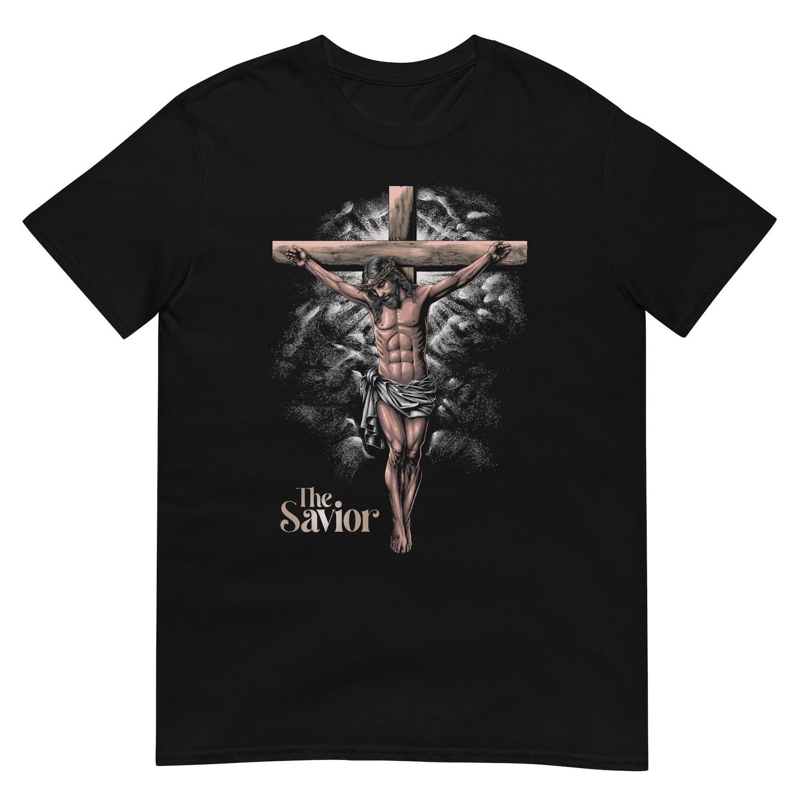 Jesus Christ Crucifixion T-Shirt | Christian Faith Design Shirt 3XL