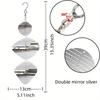 1pc 3D Petal Stainless Steel Wind Spinner DIY Wind Chime Bird Repeller for Garden Balcony Indoor Office Fall Decor