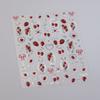 Fresh Sweet Fruits Strawberry Cherry Bowknot Love Heart Lemon 5D Nail Art Stickers Self Adhesive Decorations Nail Manicure Decal
