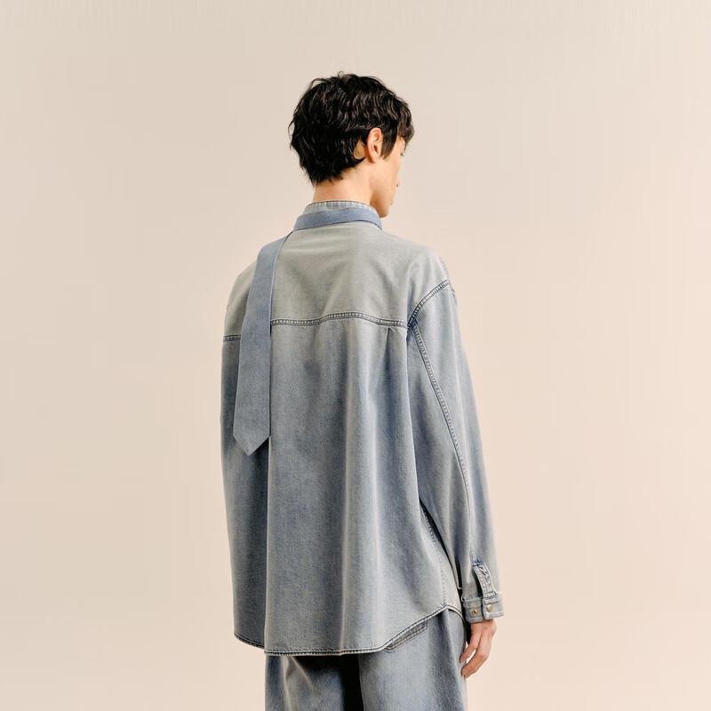 Men's Autumn Loose Fit Stand Collar Cotton Casual Shirt