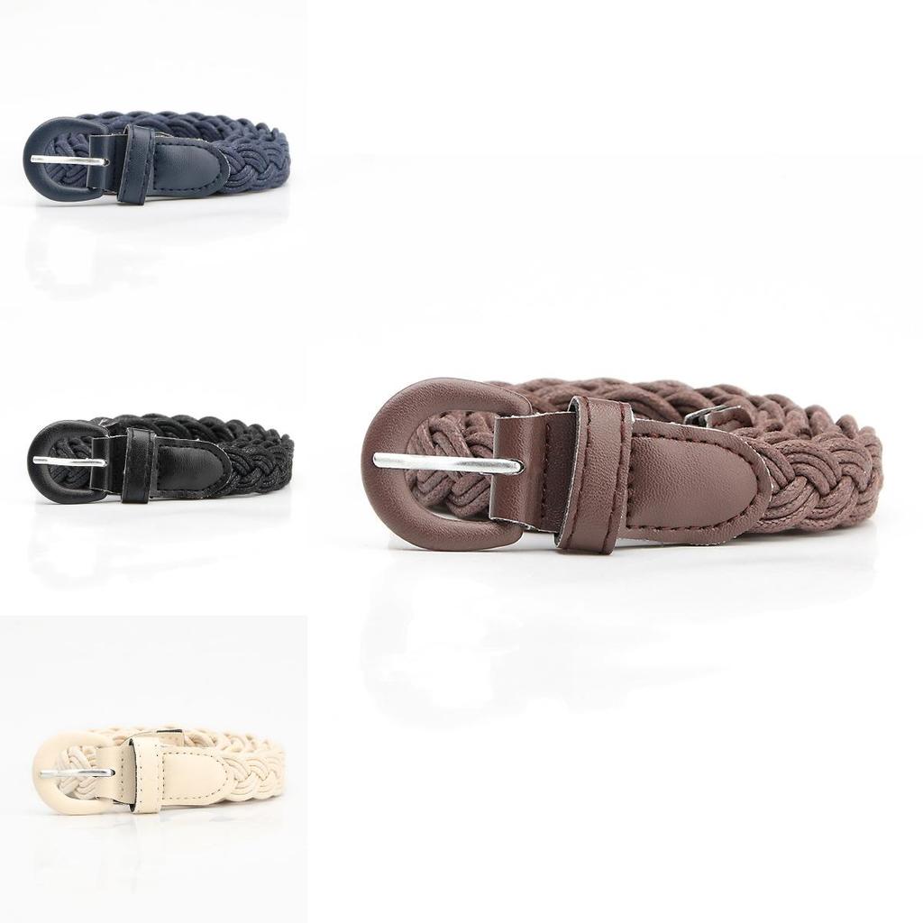 Retro Style Womens Wax Cord Waist Belt With Iron Buckle For Casual Dress And Shirt Accessories