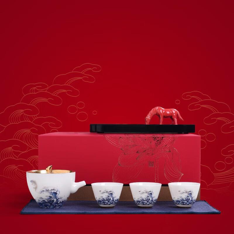 

Mutton Fat Jade Style Ceramic Kung Fu Tea Set