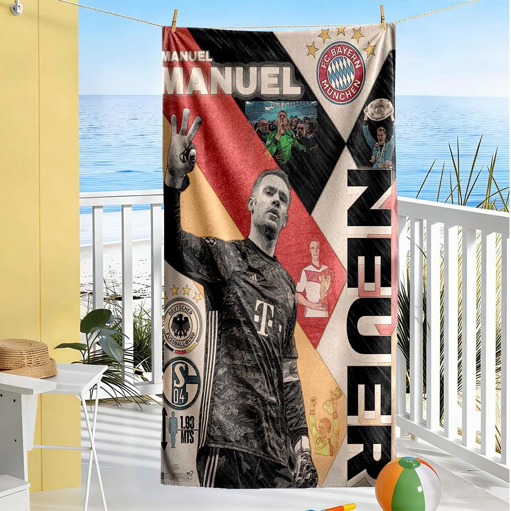 Bayern Munich Beach Towel Soft Durable Quick-Dry Comfortable Lightweight Portable for Swimming,Beach,Camping, Travel, Beach Accessories,Gym