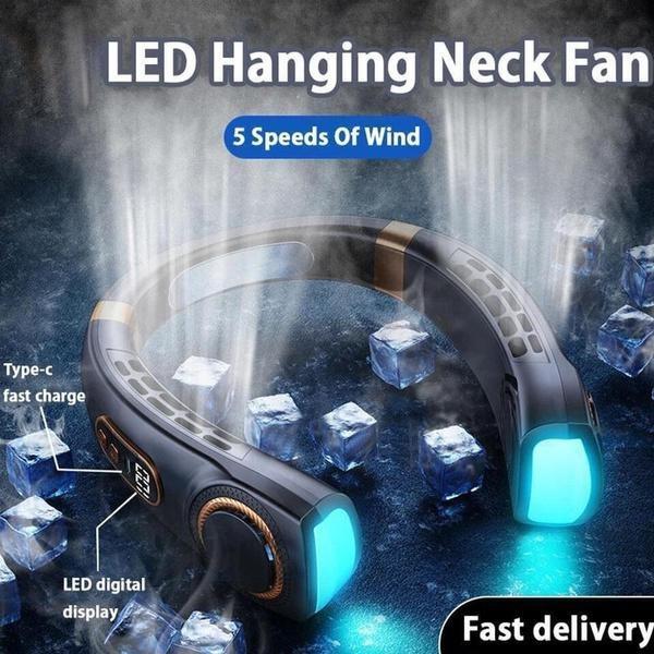 Portable USB Hanging Neck Fan Cooling Little Electric Fan Air Conditioner