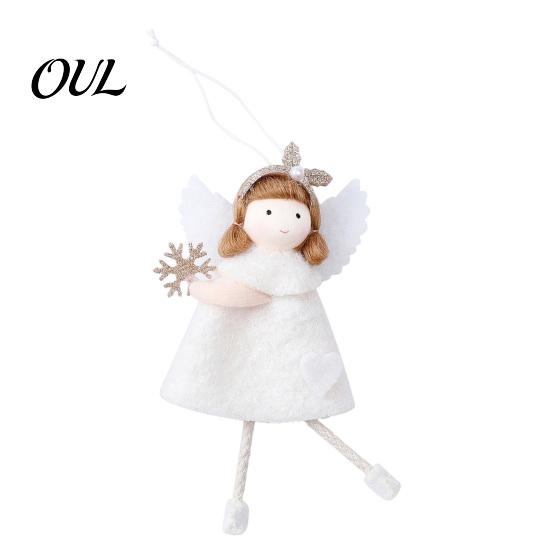 Cute Angel Keepsake for Christmas Plush Doll Ornament, Xmas Tree Decorative Ornament Pendant Tree, Winter Holiday Home Party Decor Easy Hanging