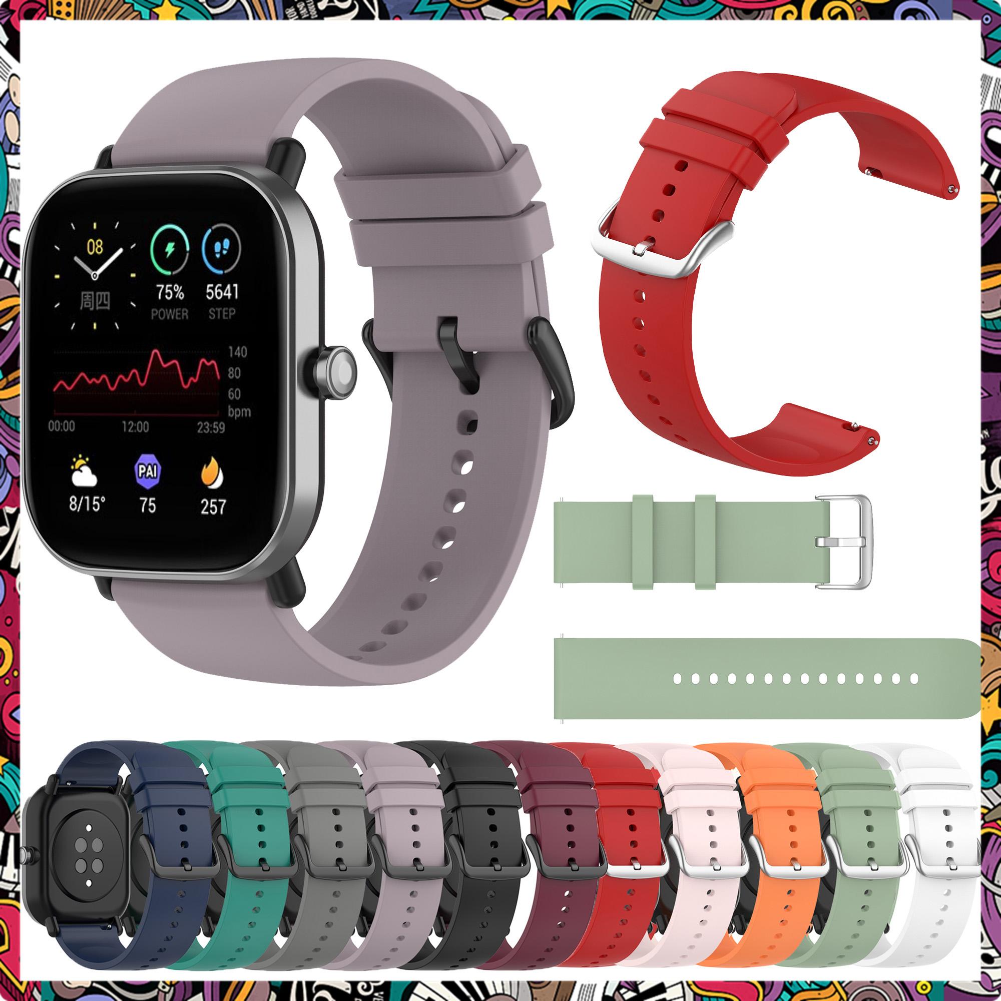 

20 мм ремешок для часов Ремешки для Xiaomi Huami Amazfit GTS 2 Mini GTS 2e спортивные браслеты новый Браслет для Xiaomi MiBro Air MiBro Color 20mm Universal