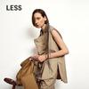 LESS 2025 Autumn Cowl Neck Sleeveless Top