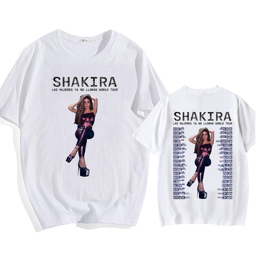 Shakira Tshirt Famous Singer Graphic Printing Teeshirt Cotton High Quality Soft Tshirts Short Sleeve Spring Summer  Tees Tops