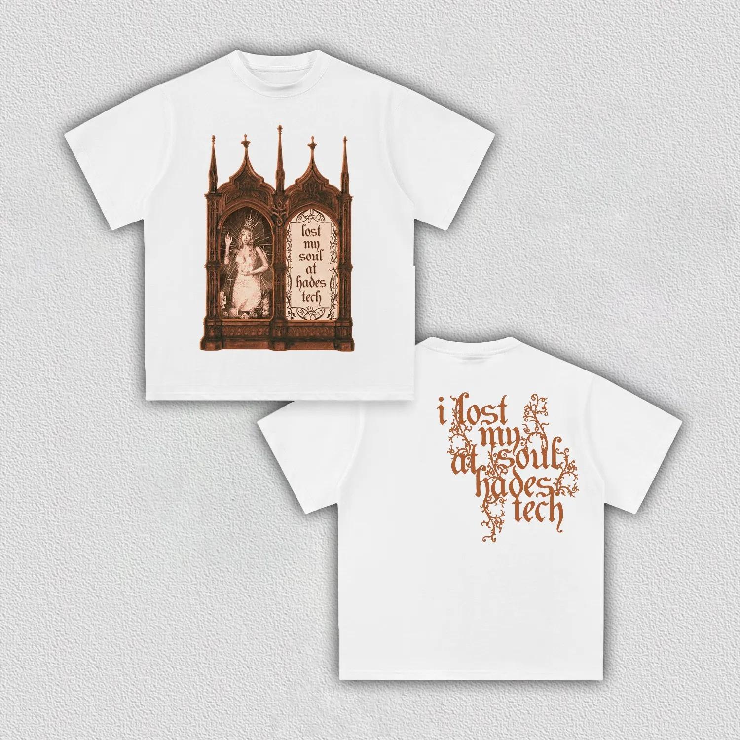

Melanie Martinez HADES Gothic Altar Graphic T Shirt For Men Women I Lost My Soul At Hades Tech Fan Merch Cotton Oversized Tee S разноцветный