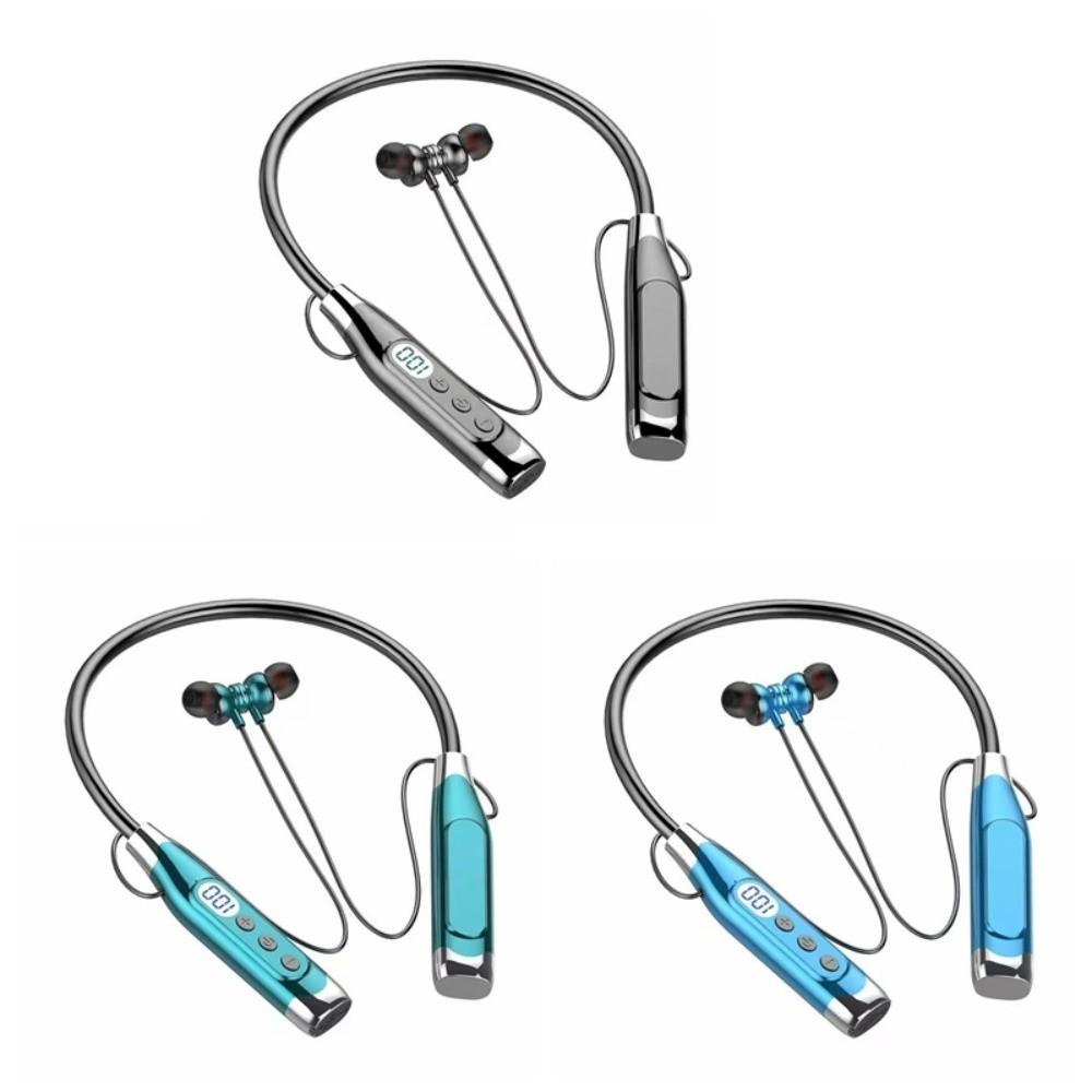 Waterptoof Wireless Bluetooth Earphones Neck-mounted Sports Headsets Neckband Headphones  Outdoor