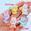 10 Stück Neue Süße Mini-Cartoon-Kaninchen-Serie Flache Rückseite Harz-Cabochons Scrapbooking DIY Schmuck Bastel Dekoration Zubehör